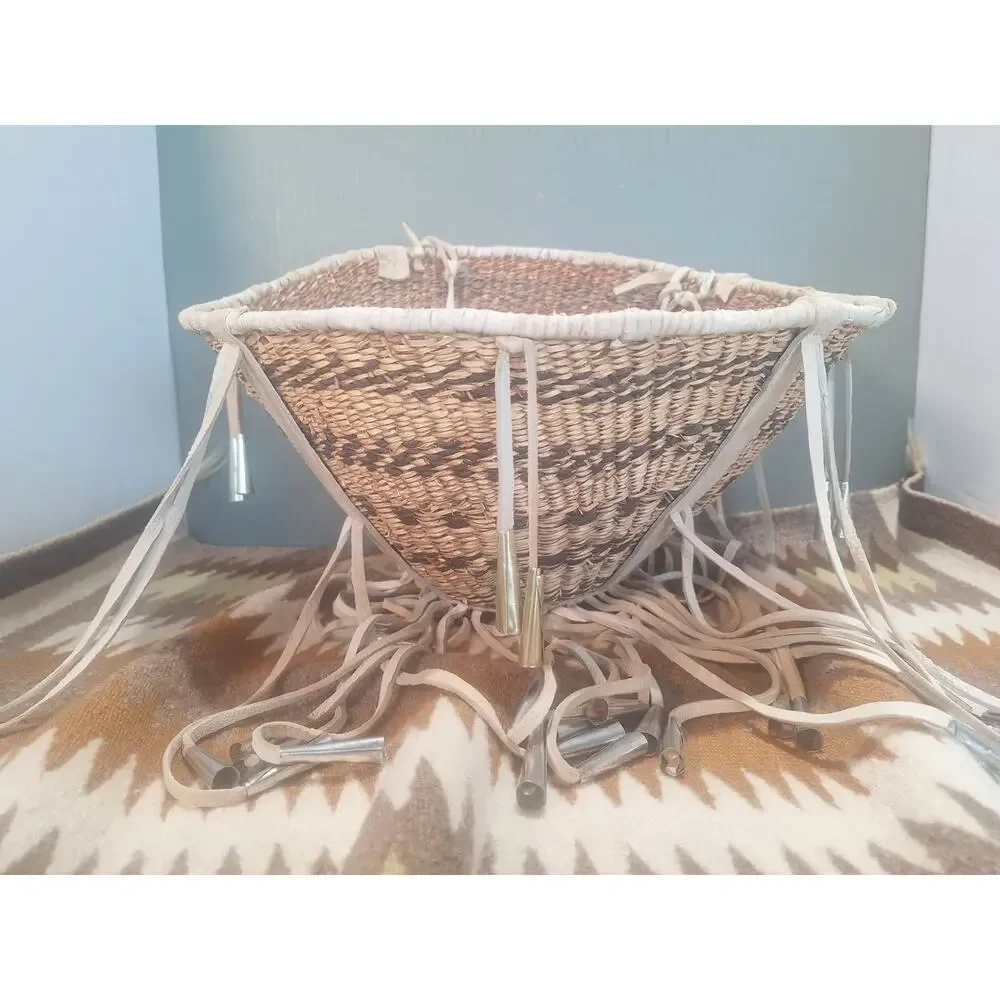 Vintage San Carlos Apache Burden Basket Helen Bonita Heard Museum Provenance